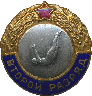 Знак Второй разряд Прыжки в воду Знак Второй разряд Прыжки в воду