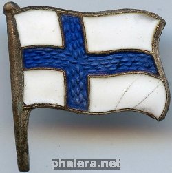 Нагрудный знак Флажок Финляндия 