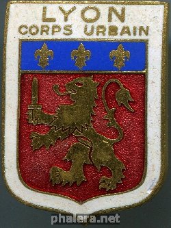 Нагрудный знак Городская полиция Лиона 