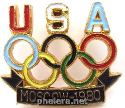 Знак Олимпийская сборная США, Москва 1980