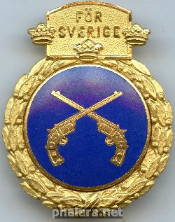 Знак Стрельба из пистолета, золотой